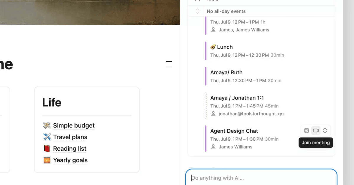 Nouveaux outils de calendrier pour votre agent