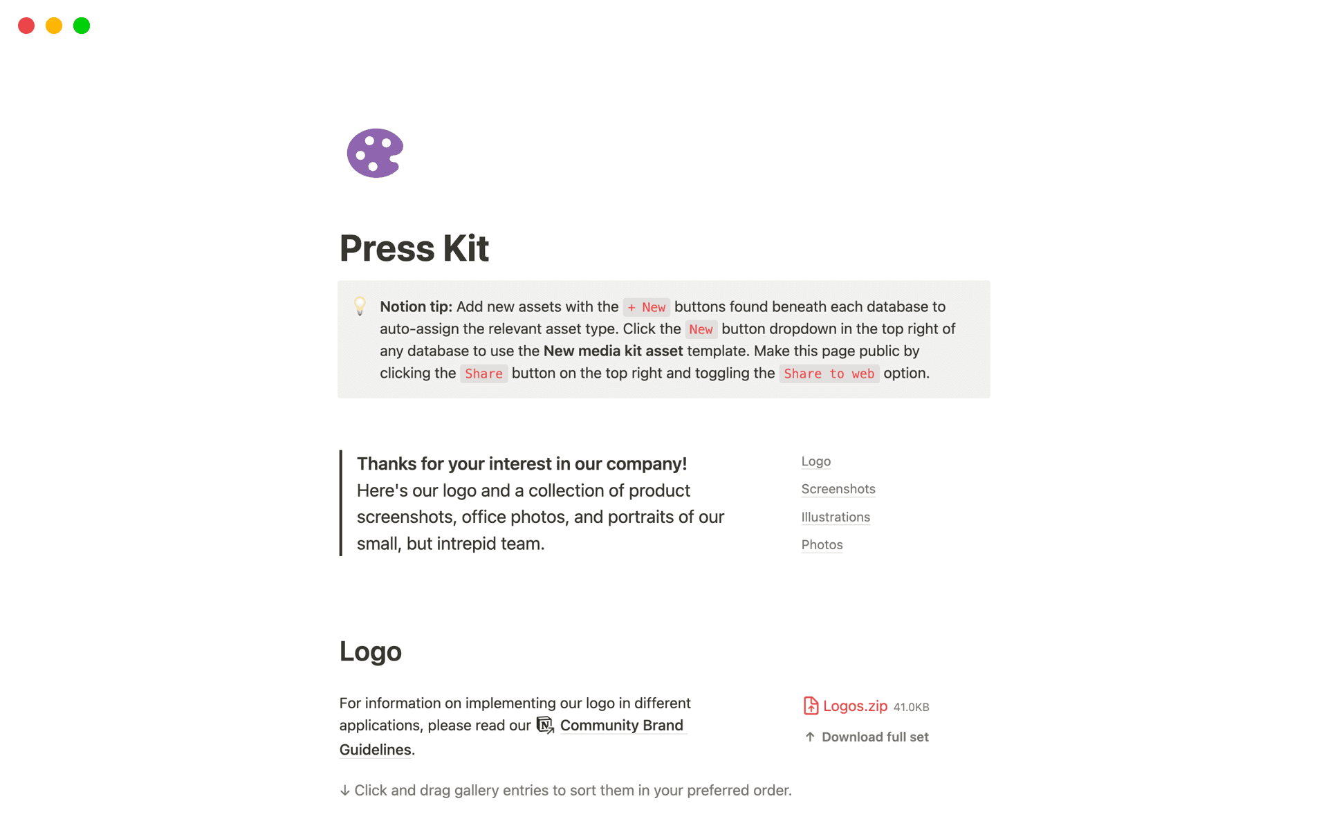Image for top-6-public-relations-kit-templates-in-notion
